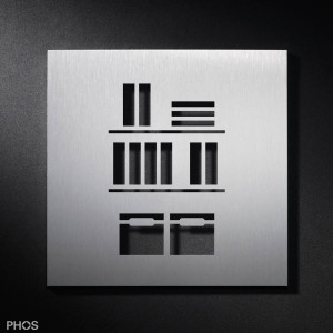 PS5201 Архив знака пиктограммы / складское помещение, 16 x 16 см PHOS