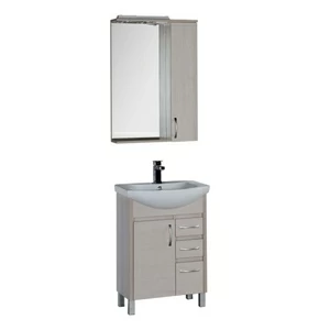 Комплект мебели Aquanet Донна 60 белый дуб (1 дверца 3 ящика)