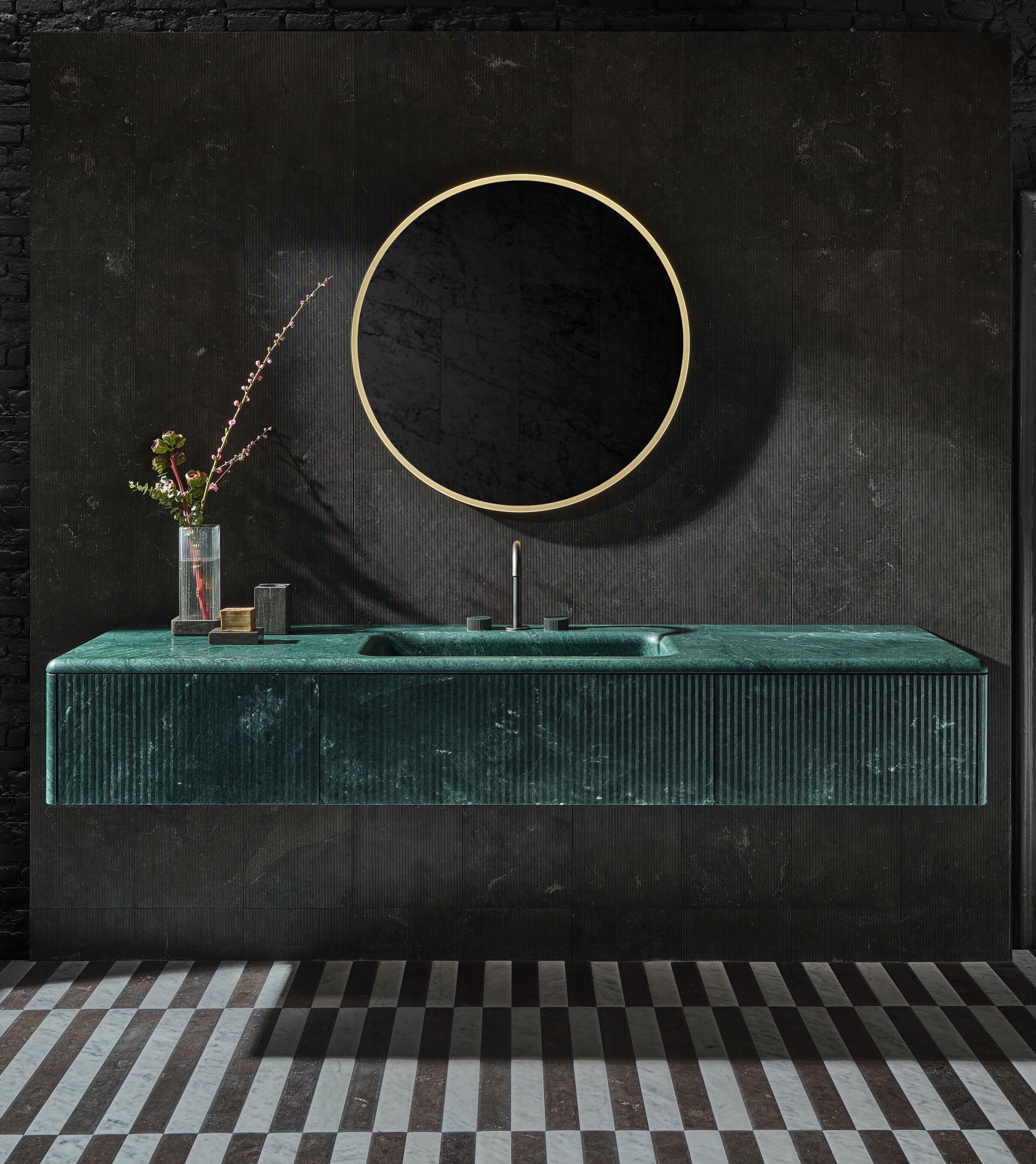 Каменный подвесной шкаф для ванной комнаты Salvatori NEREO ARCH-00116957 - Вид №8