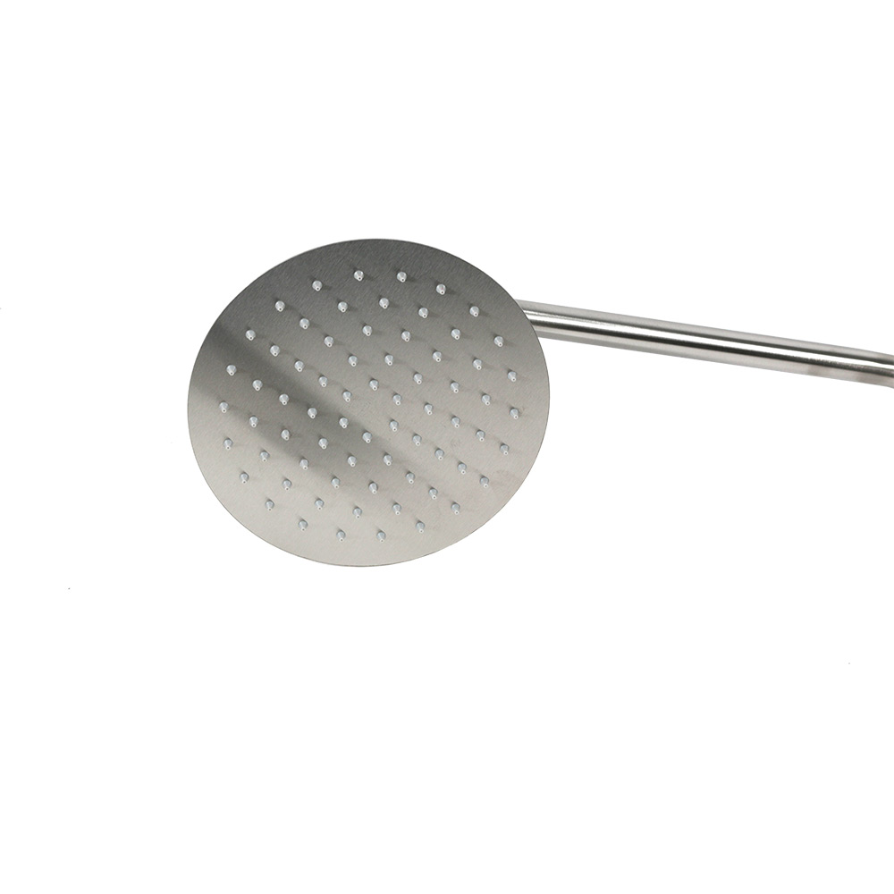 Душевая система MELANA-610107 Tondo нерж.сталь, с тропическим душем, лейкой и смесителем 610107 - Вид №10