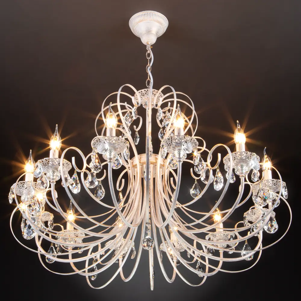 Люстра подвесная Alda 3305 12 ламп 48 м² цвет золотой Eurosvet STLM-2186732