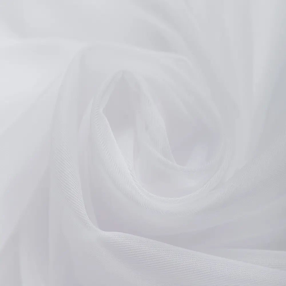 Тюль 1 м/п Foglie сетка вышитая 280 см цвет белый TEX REPUBLIC STLM-2198874 - Вид №1