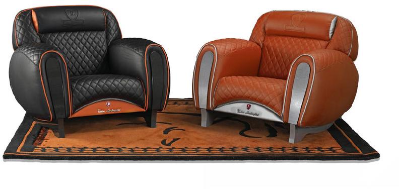 Tonino Lamborghini Casa Мягкое кожаное кресло с подлокотниками Imola sun-id-1423243 - Вид №2