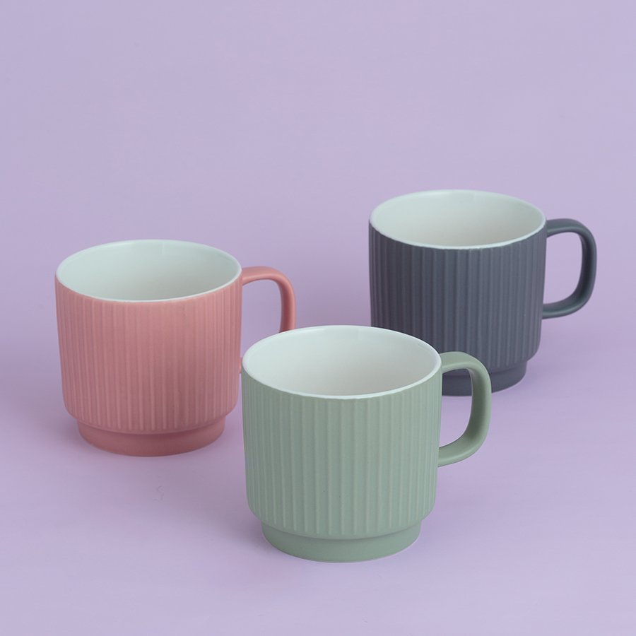 Чашка 355 мл коралловая Embossed MASON CASH EMBOSSED 00-3863578 Розовый  - Вид №1