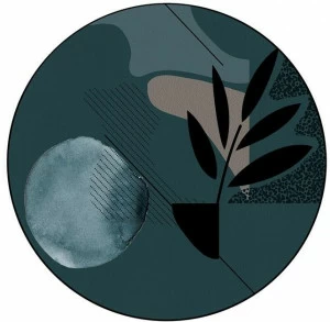 YO2 Круглый коврик с рисунком из полиамида Lack methods