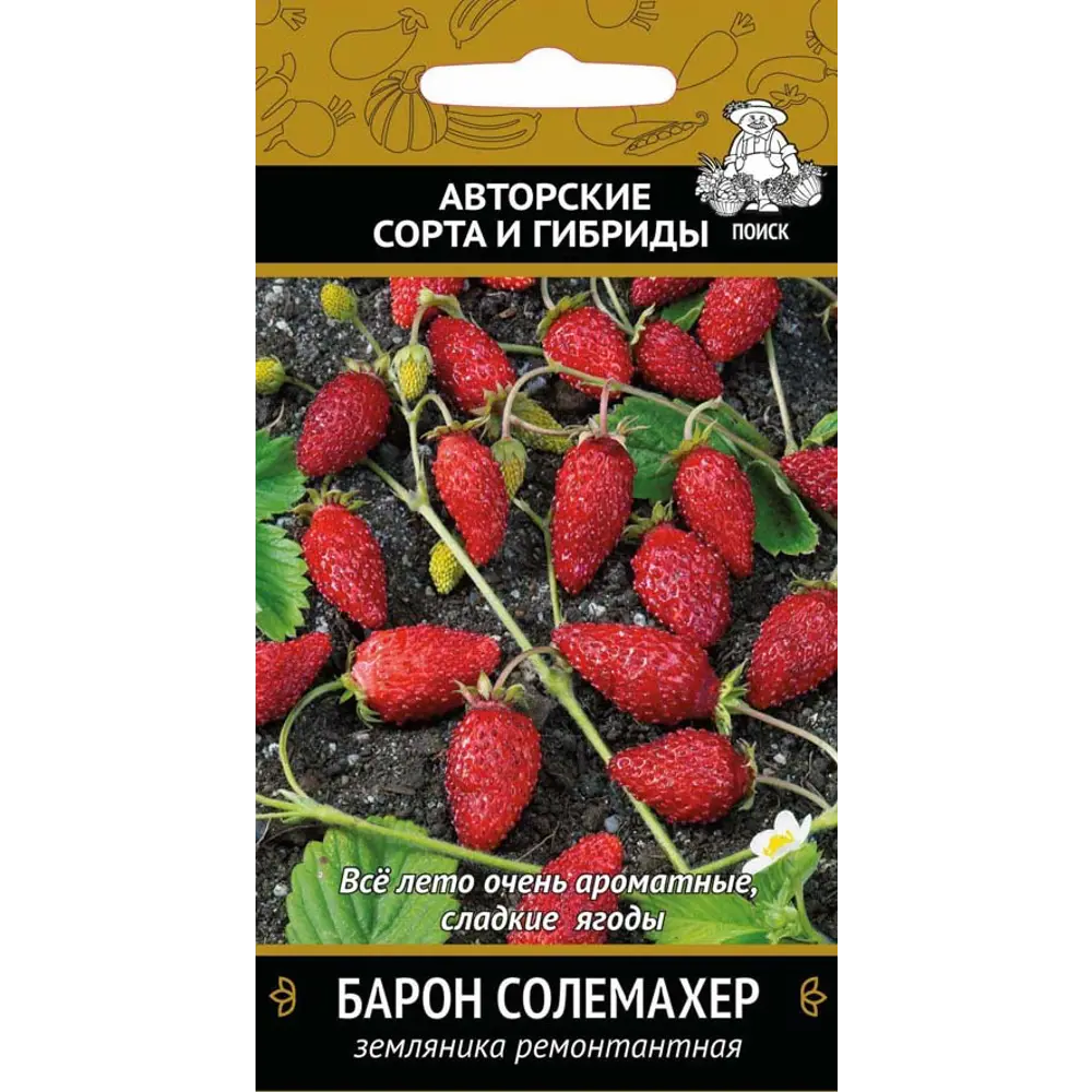 Семена Земляника ремонтантная «Барон Солемахер» (А), 1 г 82102469 STLM-2067103 ПОИСК 