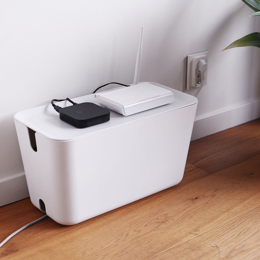 Органайзер для проводов CableBox большой белый-серый Bosign 240106 - Вид №8