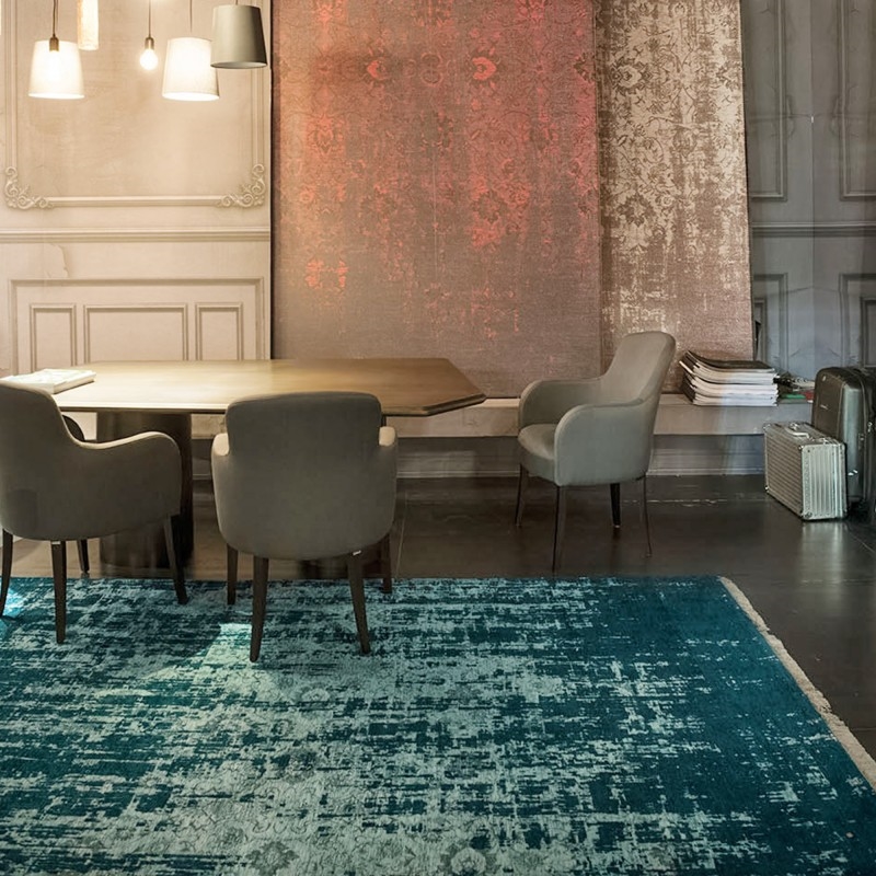 S126X190 Ковер Adriani e Rossi Бирюзовый  - Вид №2