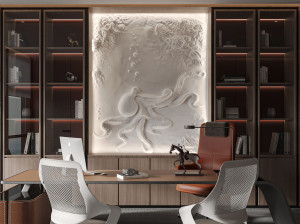 Трехмерная декоративная гипсовая панель