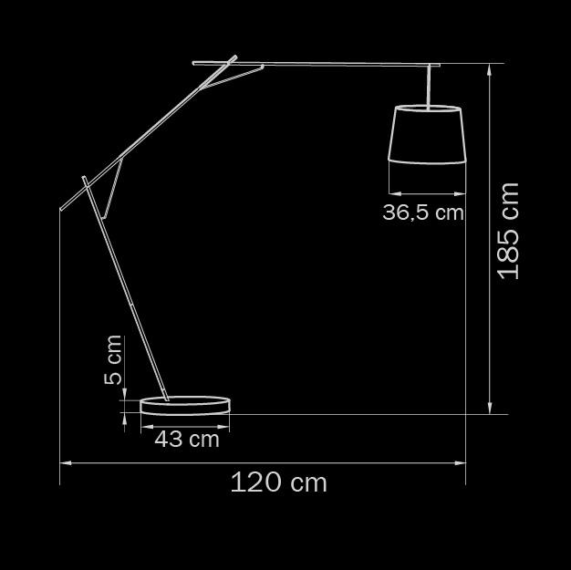 Торшер Lightstar Sesso 808717 LIGHTSTAR  081016 Черный  - Вид №1