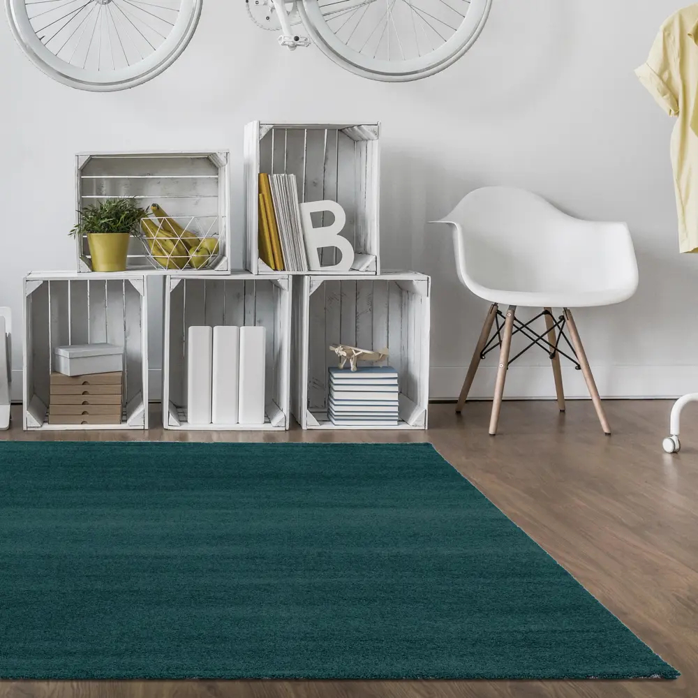 Ковер полипропилен Rubin 7009 80x150 см цвет голубой 85638971 STLM-2066340 Santreyd 