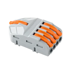 87887425 Клемма разветвительная Duwi 26666 5-проводная 4 мм 4 шт. STLM-1104310