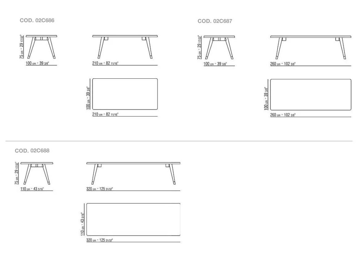 Деревянный прямоугольный стол Flexform Адлер ARCH-00117448 - Вид №3