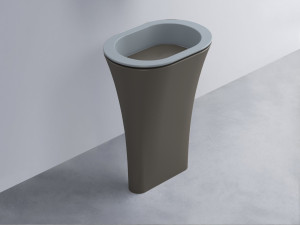 AMLA65-BR+AMPILO-FN+AMCOLO-FN Раковина Amedeo Ovale отдельностоящая cielo Enjoy + Amedeo