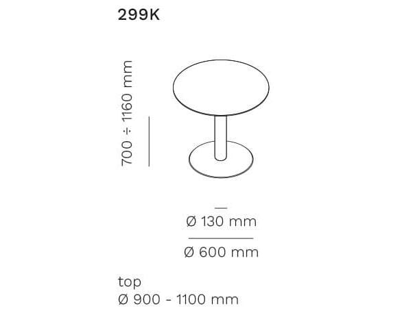 Круглый стол с регулируемой высотой Mara Follow ARCH-00134110 - Вид №6