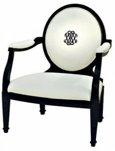 SOFTHOUSE Кресло-медальон в классическом стиле с подлокотниками