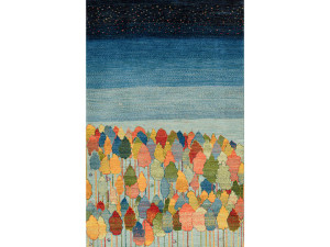 Прямоугольный шерстяной ковер