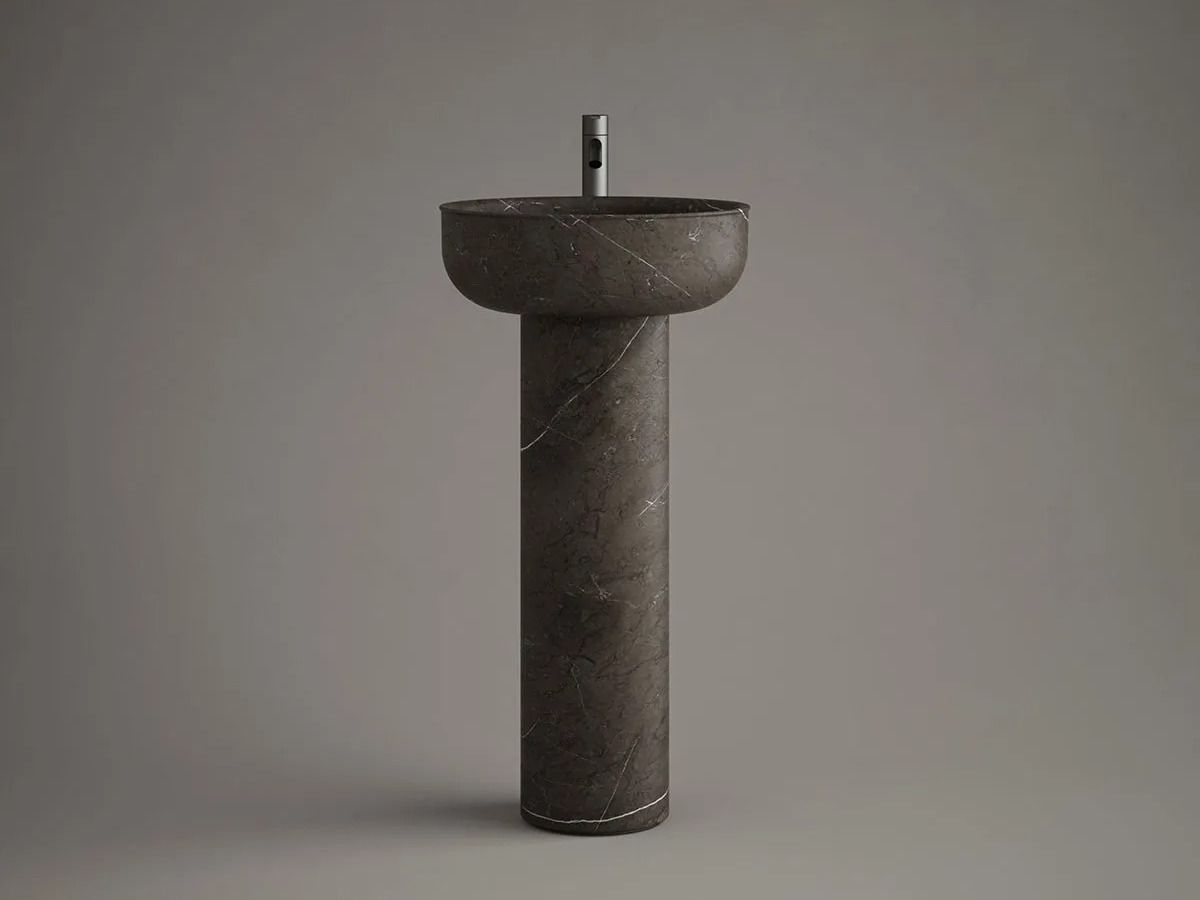 Мраморная отдельно стоящая круглая раковина Inbani Prime ARCH-00002519 - Вид №3