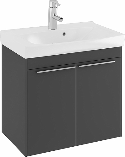 47386 Комплект мебели IFO Sense, с двумя дверцами, компактный, Ш = 900 мм, Ш1 = 922 мм, белый  - Вид №2