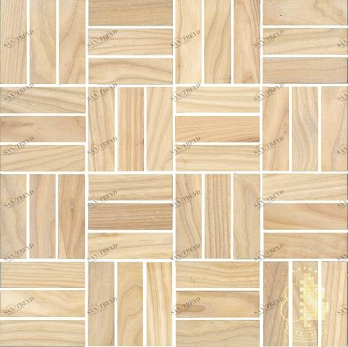 Мозаика и 3D панели из дерева Tarsi Паркет 313 Ясень Селект (Гладкая) 331х331 мм 1401100019