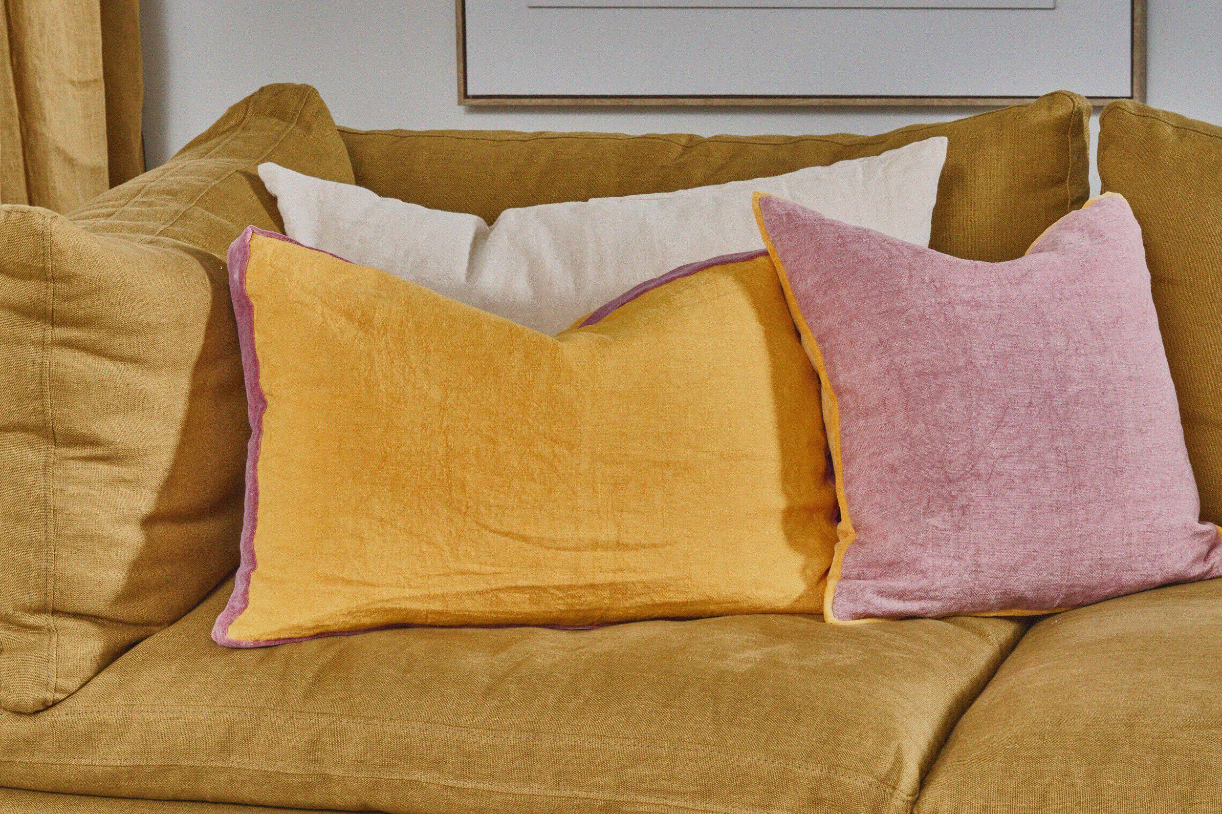 Подушка из льна и хлопка POMAX ALPHA BORDERS ARCH-00067739 - Вид №6