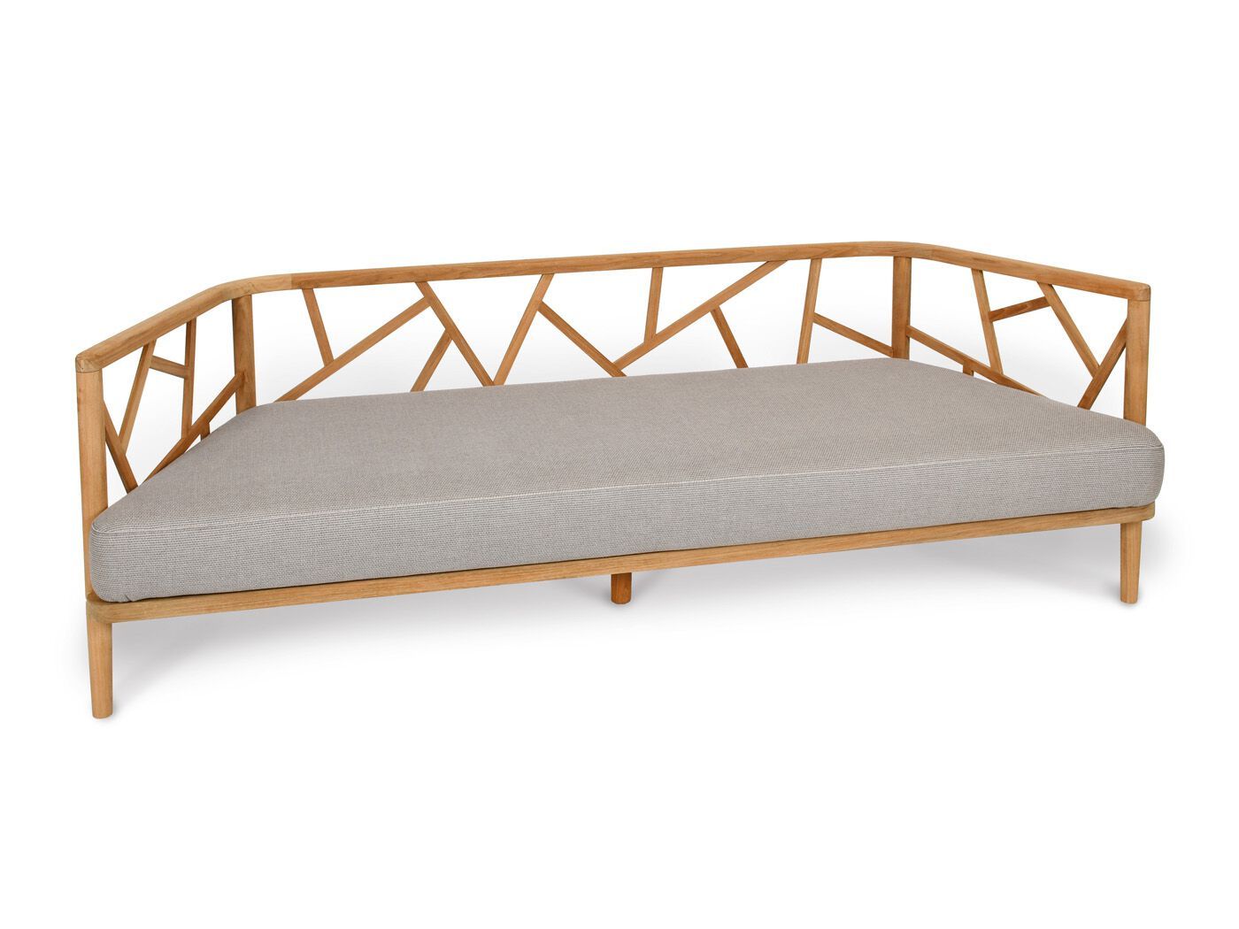 Садовый диван из тикового дерева FISCHER MÖBEL Aura ARCH-00062544