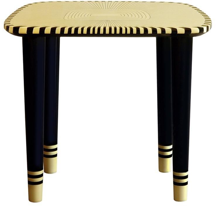 Scarlet Splendour Лакированный табурет Vanilla noir sun-id-1420805 - Вид №1