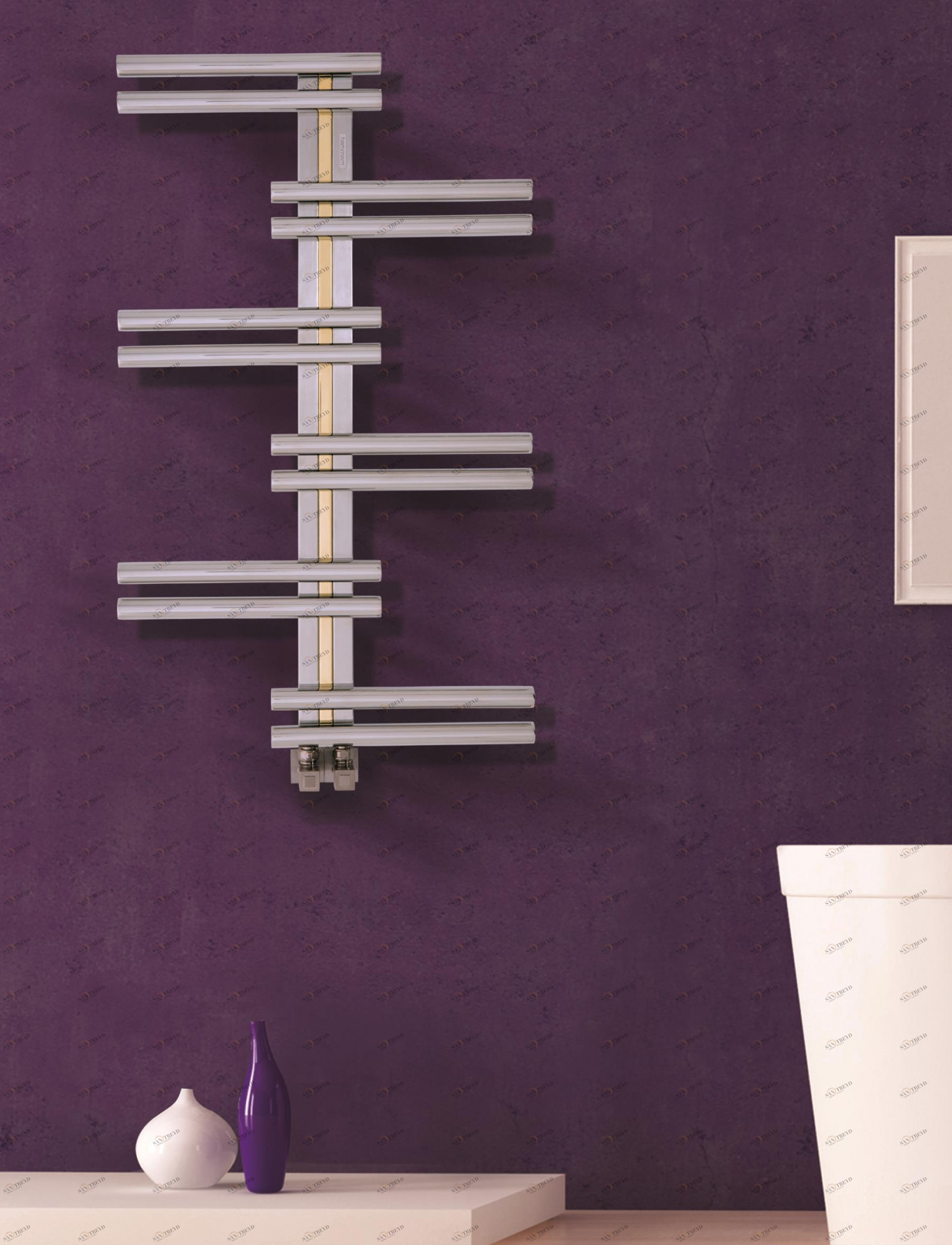 Полотенцесушитель Hammam KEOPS Stainless steel  комбинированный; электрический или водяной Сталь 