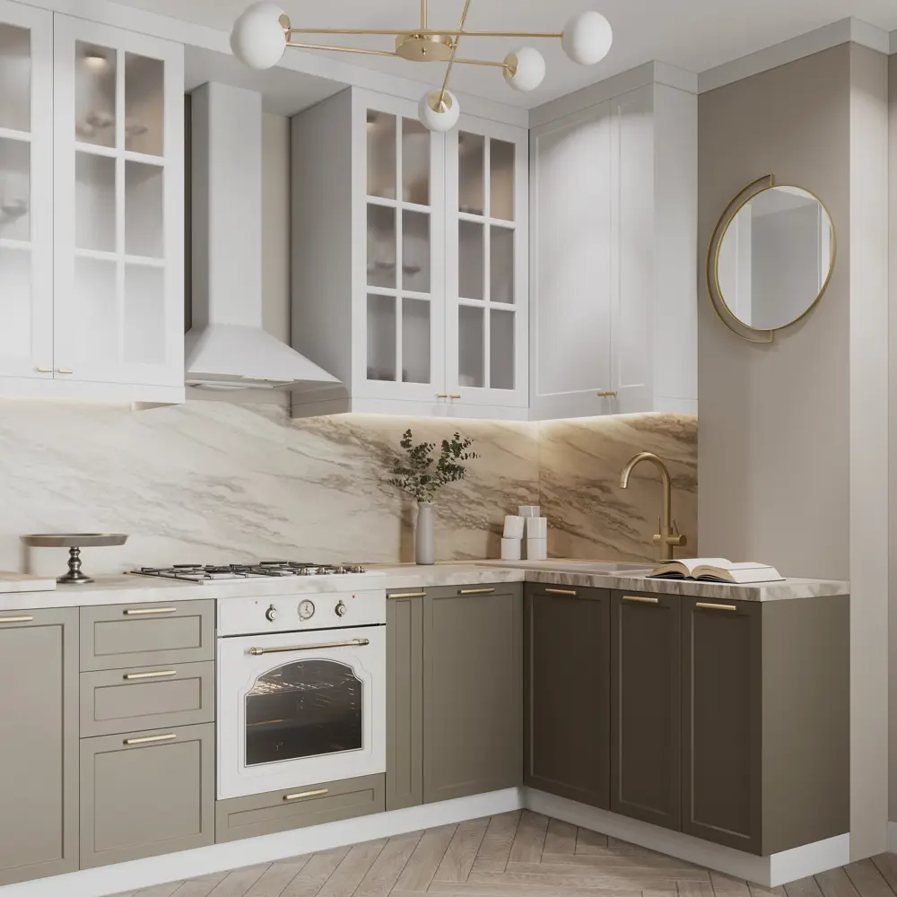 Фасад кухонного шкафа Ньюпорт 39.7x76.5 см KONSENSA ЛДСП цвет бежевый Ньюпорт Топо STLM-2084066 - Вид №10