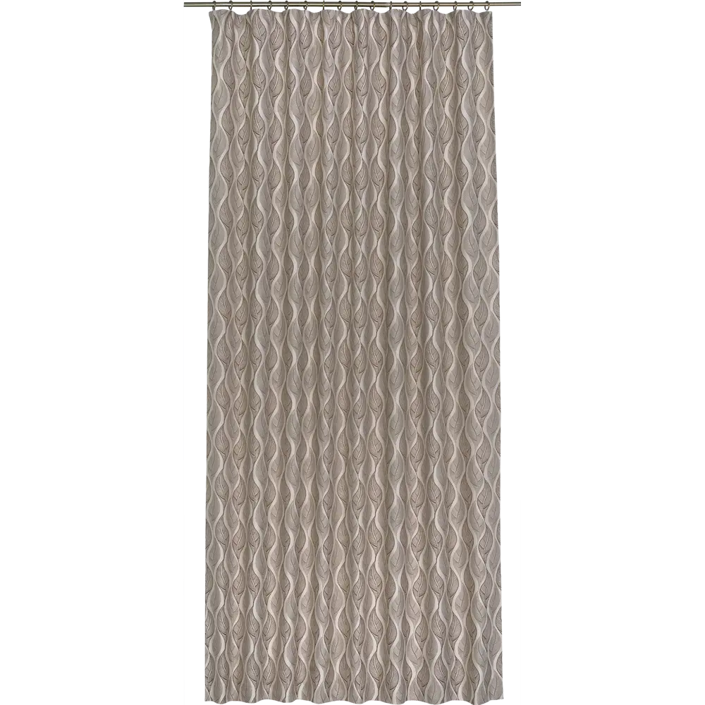 Штора на ленте «Листья» 160х260 см цвет коричневый WITERRA STLM-2209845