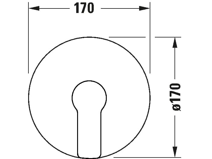 Однорычажный смеситель для душа с пластиной Duravit D-код ARCH-00086498 - Вид №2