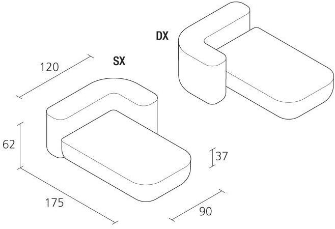 Alias Мягкая кушетка из ткани Okome sofa sun-id-1436785 - Вид №1