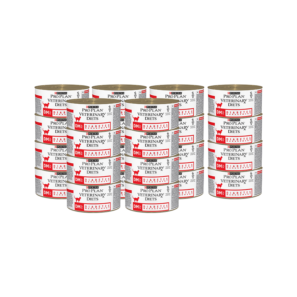 ПР0033167*24 Корм для кошек Veterinary Diets DM St/Ox при диабете, говядина конс. 195г (упаковка - 24 шт) Pro Plan 