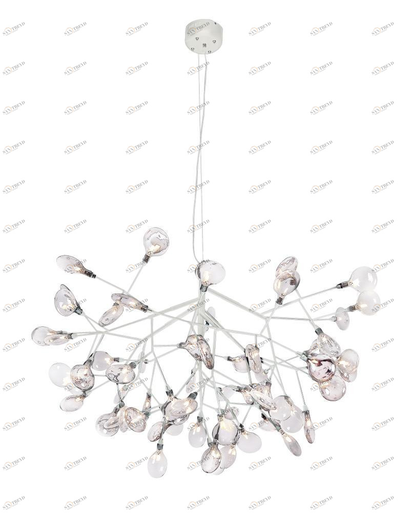 Подвесная светодиодная люстра Crystal Lux Evita SP63 White/Transparent белая CRYSTAL LUX ДИЗАЙНЕРСКИЕ, EVITA 220569 Белый 