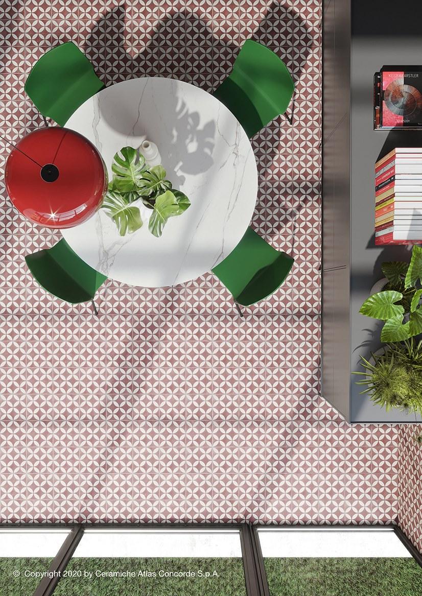 Atlas Concorde Настенная / напольная плитка из керамогранита с эффектом энкаустики Venti boost sun-id-1400680 - Вид №34