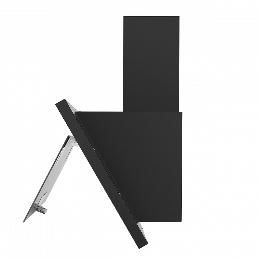 TOWER Light 50 Black Glass Black Вытяжка tower light 50 чёрный/чёрное стекло/ • тип: настенная• цвет: черный• управление: кнопочное• ширина, мм: 500• полная потребляемая мощность, вт: 150• количество скоростей: 3• максимальная производительность, м3/ч: 47 Santreyd  - Вид №5