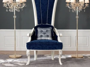 Modenese Gastone Кресло из ткани с высокой спинкой Contemporary