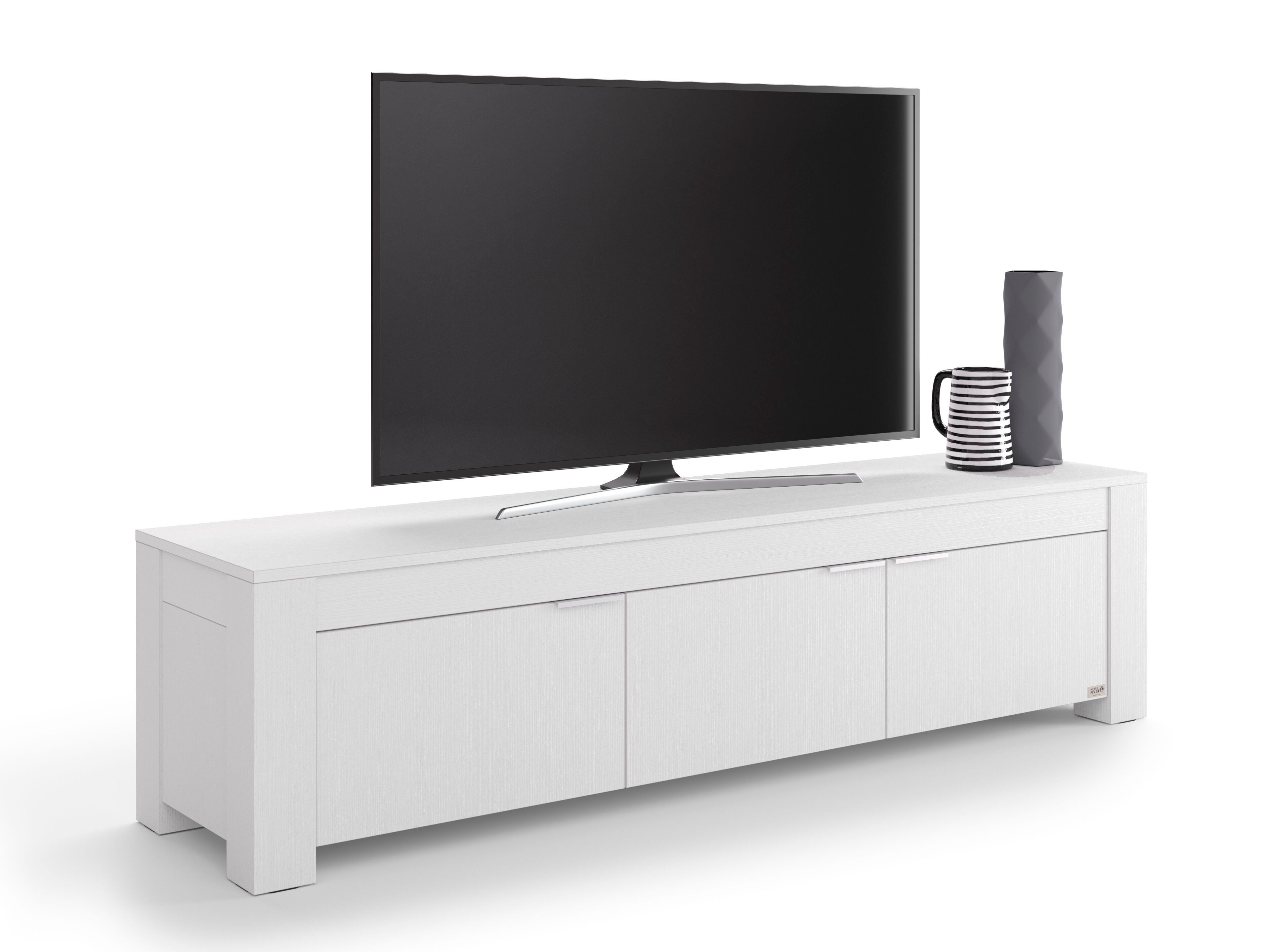 ТВ-шкаф из белого ясеня с распашными дверцами Mobili Fiver Rachele ARCH-00111184 - Вид №2