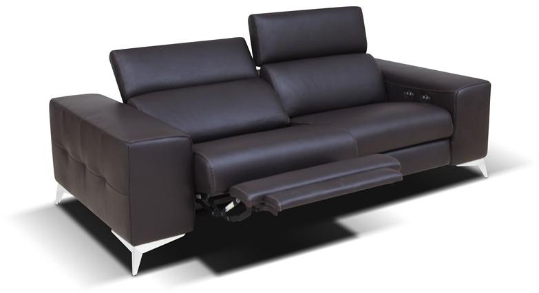 Rossini Sofas Откидной кожаный диван с электроприводом Tessa sun-id-1375985 - Вид №2