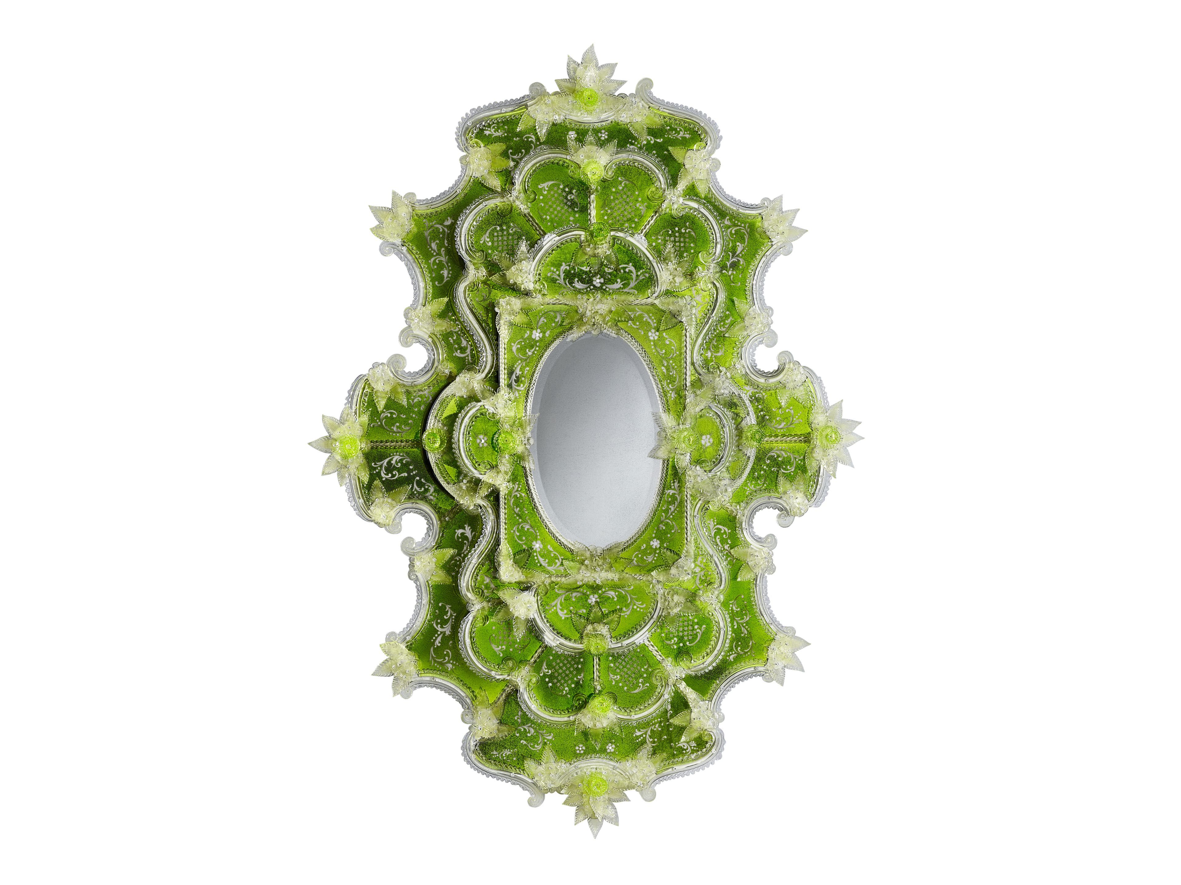 Настенное зеркало со стеклянной рамкой ARTE VENEZIANA FROG PRINCE ARCH-00023309