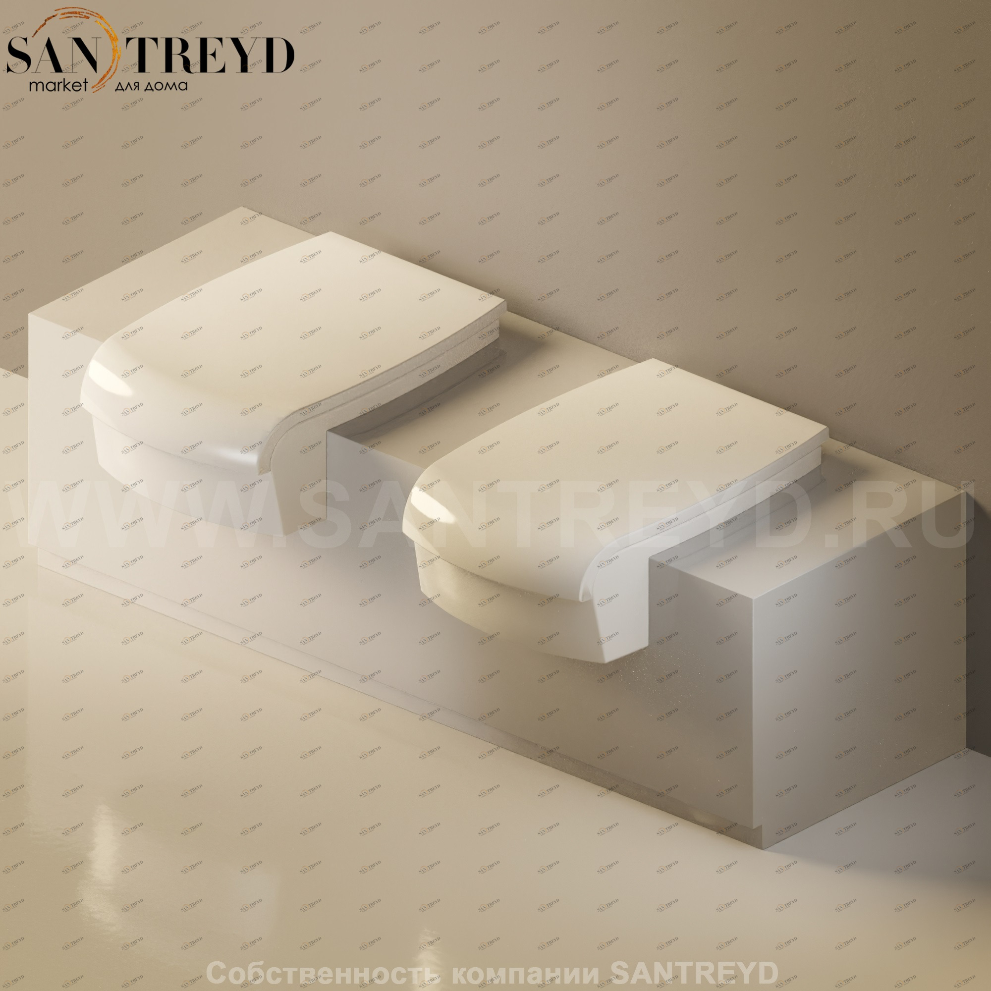 Flaminia UNA Консоль для унитаза и биде от 135 до 200 см серая UNA200WB.7047 Ceramica Flaminia UNA200WB7047