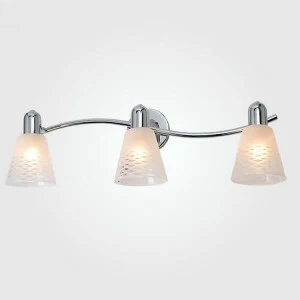 Спот настенный на 3 лампы белый Органик 20053/3 EUROSVET ОРГАНИК 00-3924146 Белый;хром