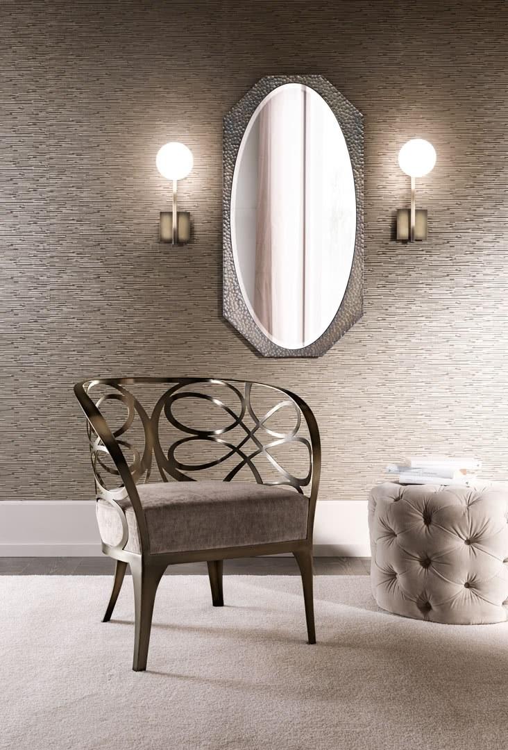 Cantori Овальное настенное зеркало из кованого железа sun-id-1352770 - Вид №1