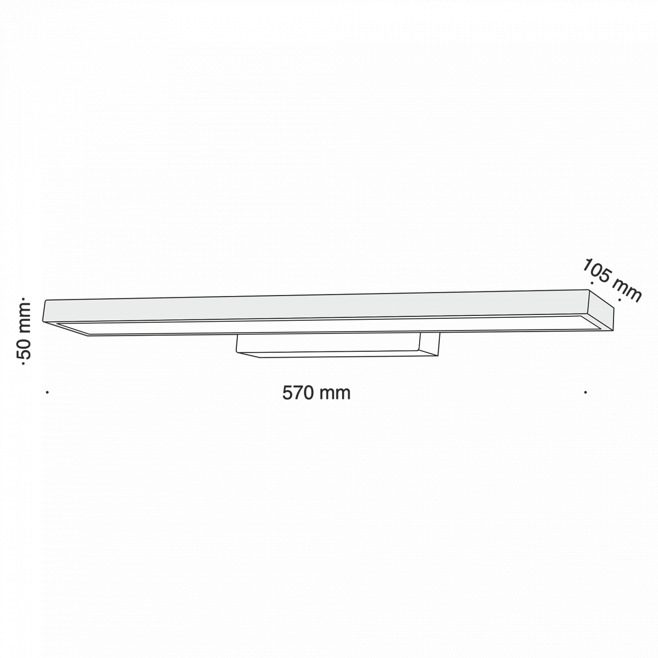 Бра настенное белое Everett L18W4K TECHNICAL CEILING & WALL 00-3957414 Белый  - Вид №2