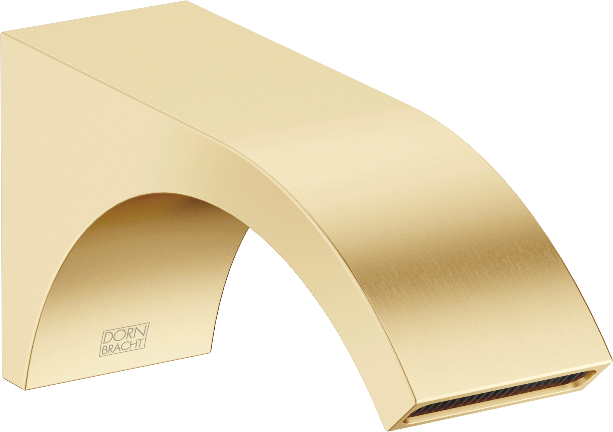 CYO Настенный излив для раковины без донного клапана - Матовая дюрабрасс (23-каратное золото)