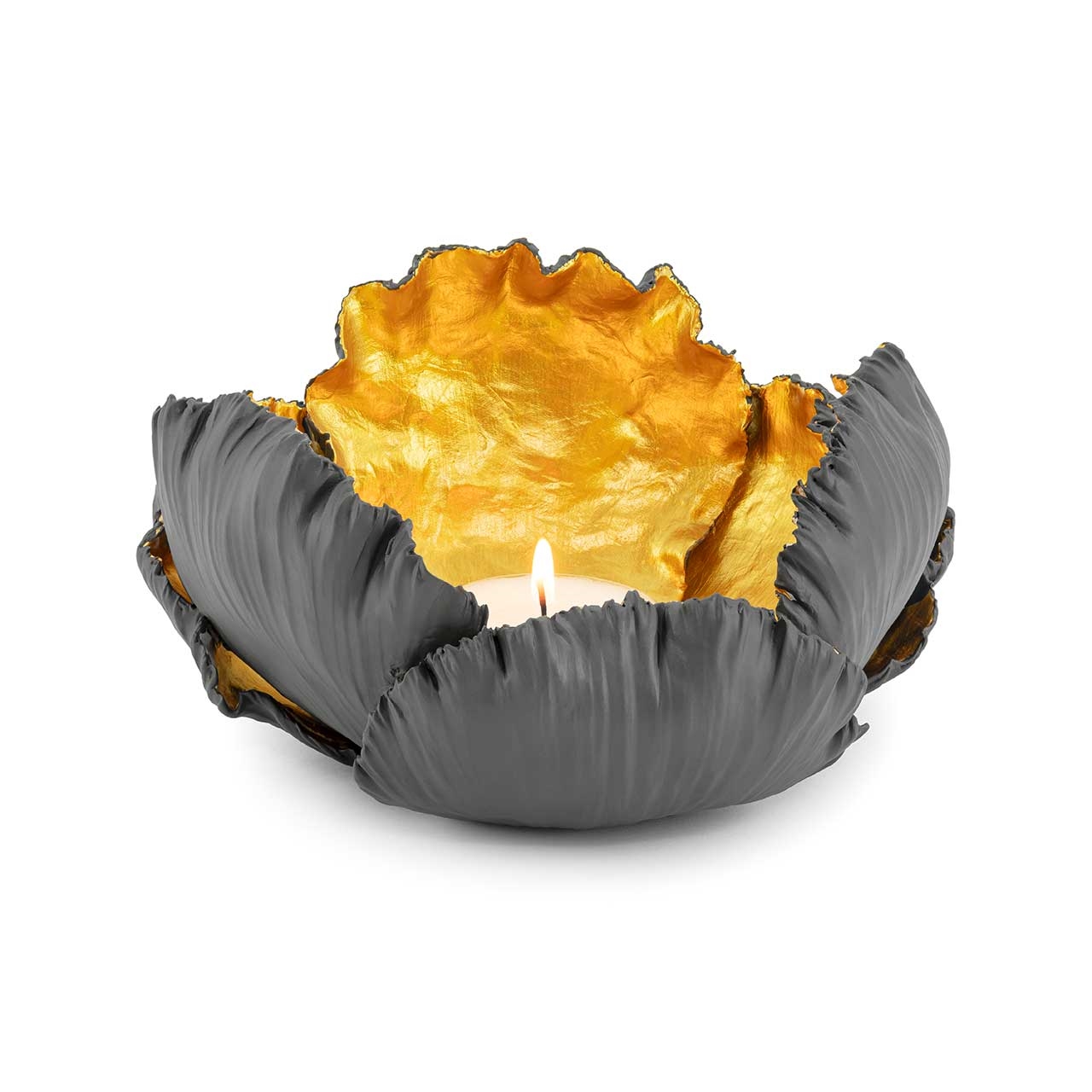 300220-18 ABHIKA СВЕЧА. KAIL BG H12 D21 WHITE/GOLD  - Вид №2