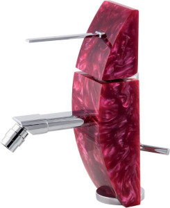 7360-205 Mariner Eau de Mariner, однорычажный смеситель для биде с донным клапаном, цвет красный