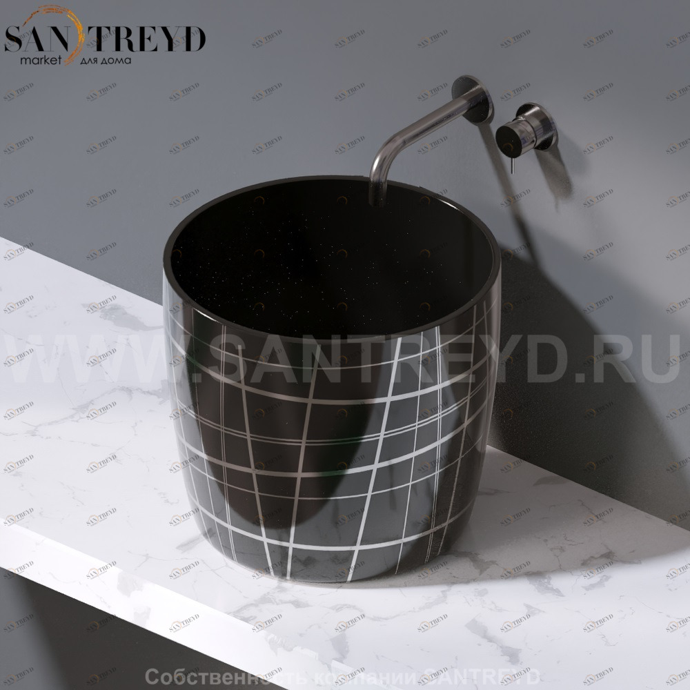 L106.416P Накладная раковина на столешницу  овальная A. e T. Italia PILLAR AeT ITALIA