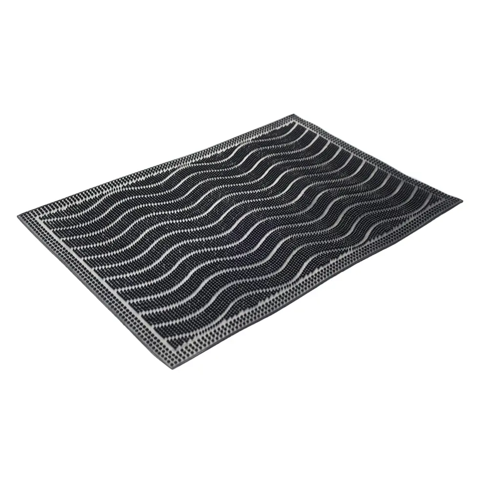 Коврик грязезащитный Mix Mat Wave 40x60 см резина цвет черный 89413980 STLM-2033448 Santreyd  - Вид №1