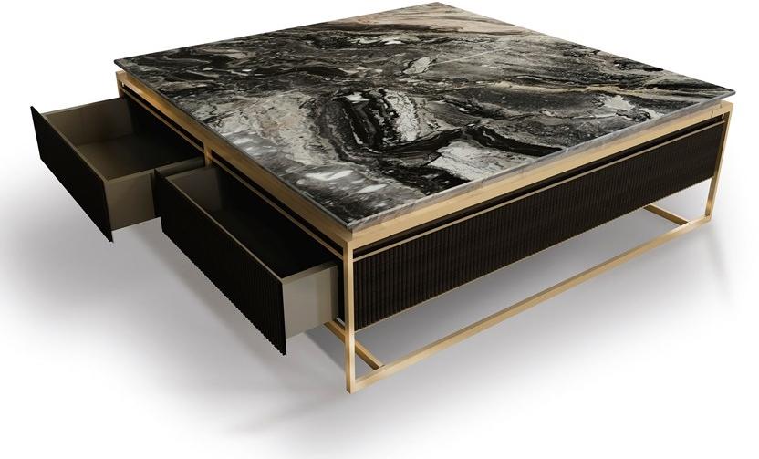 Visionnaire Низкий мраморный журнальный столик для гостиной Banner sun-id-1469211 - Вид №1